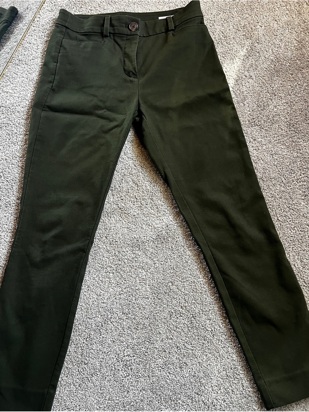 Women’s petite Green Slim Chino Pants